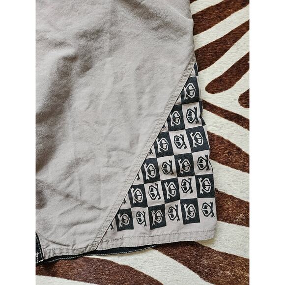 Nasty Pig Gray Bandana Swim Board Shorts Mens L - Picture 2 of 4